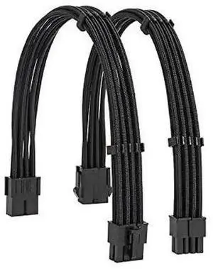 Power Cable WISDUM Extension Power Supply Cable Kit 18AWG EPS 8-P+PCI-8-P with Cable Combs for PSU to Motherboard/GPU (Black PCI 8+EPS 8) Power Cable WISDUM Extension Power Supply Cable Kit 18AWG EPS 8-P+PCI-8-P with Cable Combs for PSU to Motherboard/GPU (Black PCI 8+EPS 8)