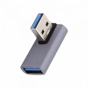 Gadget WISDUM 10Gbps USB3.0 Male to Female Extension Power Data Video Adapter Low Profile 90 Degree Left Angled Type Gadget WISDUM 10Gbps USB3.0 Male to Female Extension Power Data Video Adapter Low Profile 90 Degree Left Angled Type
