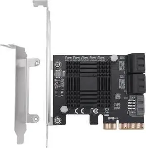 RAID Controller WISDUM PCIE To 5-Port SATA III 6 Gbps SATA Controller Expansion Card JMB585 Computer Chassis Adapter Card RAID Controller WISDUM PCIE To 5-Port SATA III 6 Gbps SATA Controller Expansion Card JMB585 Computer Chassis Adapter Card