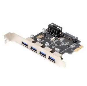 Gadget WISDUM 4 Ports PCI-E to USB 3.0 HUB PCI Express Expansion Card Adapter 5Gbps for Motherboard Gadget WISDUM 4 Ports PCI-E to USB 3.0 HUB PCI Express Expansion Card Adapter 5Gbps for Motherboard
