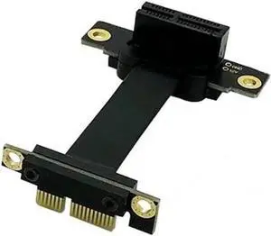 Power Cable WISDUM PCIE X1 Riser Cable Dual 90 Degree PCIe X1 X1 Extension Cable 8Gb/s PCIE 1X Riser Card Line- 5cm Power Cable WISDUM PCIE X1 Riser Cable Dual 90 Degree PCIe X1 X1 Extension Cable 8Gb/s PCIE 1X Riser Card Line- 5cm
