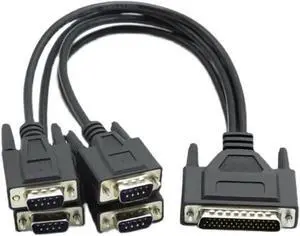 Power Cable WISDUM DB44 pin to DB9 pin cable 4 Port DB9 RS-422 serial adapter cables for PCI card to 4 x RS422/485 cards Power Cable WISDUM DB44 pin to DB9 pin cable 4 Port DB9 RS-422 serial adapter cables for PCI card to 4 x RS422/485 cards