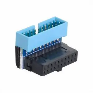 Gadget WISDUM Up Angled USB 3.0 20Pin 19Pin Male to Female Extension Adapter 90 Degree for Motherboard Mainboard Gadget WISDUM Up Angled USB 3.0 20Pin 19Pin Male to Female Extension Adapter 90 Degree for Motherboard Mainboard