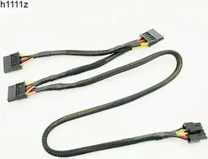 WISDUM Black Sleeved 5Pin to 3*SATA Modular Power Supply Cables Adapter PSU SATA Power Cable for OCZ ZT/GreatWall 88CM WISDUM Black Sleeved 5Pin to 3*SATA Modular Power Supply Cables Adapter PSU SATA Power Cable for OCZ ZT/GreatWall 88CM