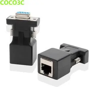 Internet Cable WISDUM RS232 COM Female to RJ45 Female Connector Convertor DB9 Serial Port to LAN CAT5 CAT6 RJ45 Network Ethernet Cable Adapter Internet Cable WISDUM RS232 COM Female to RJ45 Female Connector Convertor DB9 Serial Port to LAN CAT5 CAT6 RJ45 Network Ethernet Cable Adapter