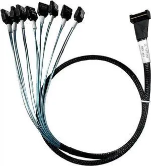 SATA Cable WISDUM SlimSAS LP X8 to 8*SATA,SFF-8654 LP 74pin to 8*SATA 7pin, SlimSAS Host/RAID to SATA Target HD, 85CM Cable(for Del Server H750/755) SATA Cable WISDUM SlimSAS LP X8 to 8*SATA,SFF-8654 LP 74pin to 8*SATA 7pin, SlimSAS Host/RAID to SATA Target HD, 85CM Cable(for Del Server H750/755)