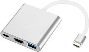 S-Video Cable WISDUM USB C to HDMI Adapter, 3 in 1 Multiport USB Type C to 4K HDMI, USB3.0 and USB C Power Delivery Port Converter Compatible S-Video Cable WISDUM USB C to HDMI Adapter, 3 in 1 Multiport USB Type C to 4K HDMI, USB3.0 and USB C Power Delivery Port Converter Compatible