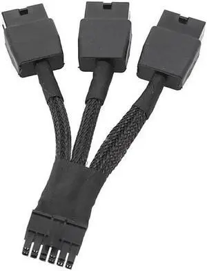 Power Cable WISDUM PCIE 12VHPWR 12Pin Connector to 3x8Pin PCI-E GPU Power Adapter Cable for Ampere RTX 3060ti 3070 3080 3090 Power Cable WISDUM PCIE 12VHPWR 12Pin Connector to 3x8Pin PCI-E GPU Power Adapter Cable for Ampere RTX 3060ti 3070 3080 3090