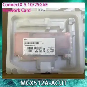 NIC Card WISDUM New NIC CX512A MCX512A-ACUT ConnectX-5 10/25GbE PCIe 3.0 x8 Dual Port Network Card Works Perfectly Fast Ship High Quality NIC Card WISDUM New NIC CX512A MCX512A-ACUT ConnectX-5 10/25GbE PCIe 3.0 x8 Dual Port Network Card Works Perfectly Fast Ship High Quality