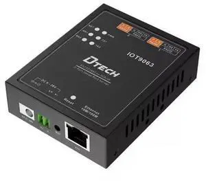 WISDUM DTECH IOT9063 Industrial 2-Port Serial to Ethernet Server - RS232/485 to TCP/IP Converter with Dual-Channel Support WISDUM DTECH IOT9063 Industrial 2-Port Serial to Ethernet Server - RS232/485 to TCP/IP Converter with Dual-Channel Support