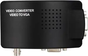 VGA Cable WISDUM Portable BNC to VGA Video Converter Composite S-Video Input to PC VGA Out Adapter Digital Switch Box for PC MACTV Camera DVD DVR VGA Cable WISDUM Portable BNC to VGA Video Converter Composite S-Video Input to PC VGA Out Adapter Digital Switch Box for PC MACTV Camera DVD DVR
