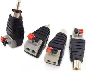 Power Cable WISDUM DC plug RCA Male Female Connector 5.5mmx2.1mm Speaker Wire A/V Cable to Audio Press Plug Terminal Adapter Jack Plug wholesale(2pcs Male) Power Cable WISDUM DC plug RCA Male Female Connector 5.5mmx2.1mm Speaker Wire A/V Cable to Audio Press Plug Terminal Adapter Jack Plug wholesale(2pcs Male)