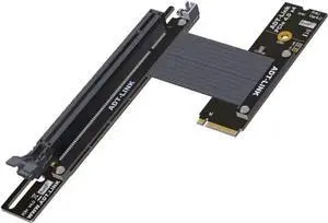 Gadget WISDUM ADT-LINK M.2 NVMe Key M to PCI Express 4.0 x16 Extender Adapter Cable Support M.2 NVMe SSD for GPU Graphics Video Cards with Sata Power Cable 64G/BPS (15cm,R43UH 4.0) Gadget WISDUM ADT-LINK M.2 NVMe Key M to PCI Express 4.0 x16 Extender Adapter Cable Support M.2 NVMe SSD for GPU Graphics Video Cards with Sata Power Cable 64G/BPS (15cm,R43UH 4.0)