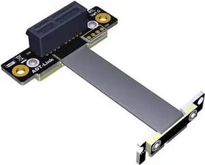 WISDUM ADT-Link Dual 90Degree Right Angle PCIe 3.0 x1 to x1 Extension Cable R11SL-TL 8G/BPS High Speed PCI Express 1x Riser Card Ribbon Extender(15CM) WISDUM ADT-Link Dual 90Degree Right Angle PCIe 3.0 x1 to x1 Extension Cable R11SL-TL 8G/BPS High Speed PCI Express 1x Riser Card Ribbon Extender(15CM)