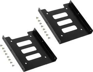 Gadget WISDUM 2.5 to 3.5 inch SSD Mounting Bracket HDD Metal Adapter Dock Laptop Hard Drive Holder for 2.5" SSD HDD PC Computer Server (2PCS) Gadget WISDUM 2.5 to 3.5 inch SSD Mounting Bracket HDD Metal Adapter Dock Laptop Hard Drive Holder for 2.5" SSD HDD PC Computer Server (2PCS)