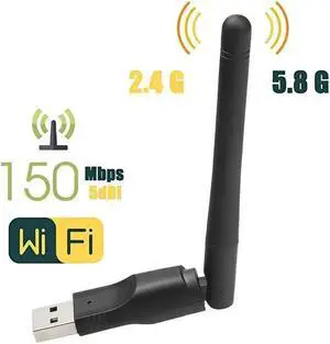 Wireless Adapter WISDUM WIFI USB Adapter MT7601 150Mbps USB 2.0 WiFi Wireless Network Card 802.11 B/g/n LAN Adapter With Rotatable Antenna Wireless Adapter WISDUM WIFI USB Adapter MT7601 150Mbps USB 2.0 WiFi Wireless Network Card 802.11 B/g/n LAN Adapter With Rotatable Antenna
