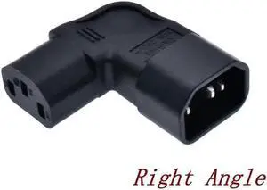 WISDUM IEC60320 C13 Angle Converter Angle Extension Cable C13 to C14 PDU Angle Power Cables Male to Female AC Power Cord 10A 250V(Right Angle Adapter) WISDUM IEC60320 C13 Angle Converter Angle Extension Cable C13 to C14 PDU Angle Power Cables Male to Female AC Power Cord 10A 250V(Right Angle Adapter)