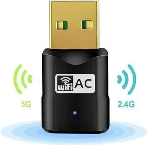 Wireless Adapter WISDUM 600M Mini 2.4G/5.8G Wireless Wifi Receiver AP Transmitter Dual Frequency USB Wireless Network Card Wireless Adapter WISDUM 600M Mini 2.4G/5.8G Wireless Wifi Receiver AP Transmitter Dual Frequency USB Wireless Network Card
