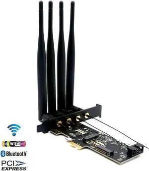 Wireless Adapter WISDUM Wifi Adapter NGFF M.2 Key B and Key A to Ie X1 Network Card with SIM Card Slot 5dBi WiFi Antenna for 3G/4G Module WiFi Card Wireless Adapter WISDUM Wifi Adapter NGFF M.2 Key B and Key A to Ie X1 Network Card with SIM Card Slot 5dBi WiFi Antenna for 3G/4G Module WiFi Card