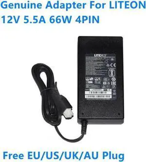 WISDUM 12V 5.5A 66W 4PIN LITEON PA-1660-2SA2 341-100346-01 AC Adapter For Router Power Supply Charger WISDUM 12V 5.5A 66W 4PIN LITEON PA-1660-2SA2 341-100346-01 AC Adapter For Router Power Supply Charger