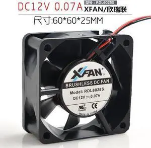 WISDUM RDL6025S 12V 0.07A 6CM 6025 mute computer chassis cooling fan WISDUM RDL6025S 12V 0.07A 6CM 6025 mute computer chassis cooling fan
