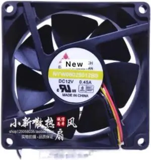 WISDUM For Y.S TECH NYW08025012BS DC 12V 0.45A 80x80x25mm 2-wire Server Cooling Fan WISDUM For Y.S TECH NYW08025012BS DC 12V 0.45A 80x80x25mm 2-wire Server Cooling Fan