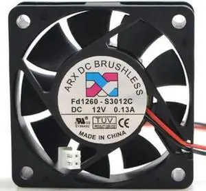 Gadget WISDUM 60*60*15mm FD1260-S3012C DC12V 0.13A 2 wire silent 6CM cooling fan Gadget WISDUM 60*60*15mm FD1260-S3012C DC12V 0.13A 2 wire silent 6CM cooling fan