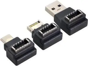 Gadget WISDUM 3pcs Type-A & Type-C Header Female Type-E to Male Adapter USB 3.1 Front Panel Gadget WISDUM 3pcs Type-A & Type-C Header Female Type-E to Male Adapter USB 3.1 Front Panel