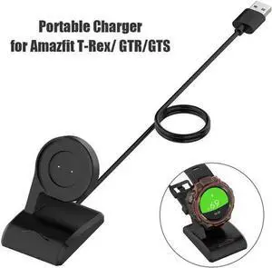 Gadget WISDUM Cable de carga inalámbrico para Amazfit t-rex A1918 GTR, adaptador de carga USB, 42/47mm, GTS Gadget WISDUM Cable de carga inalámbrico para Amazfit t-rex A1918 GTR, adaptador de carga USB, 42/47mm, GTS