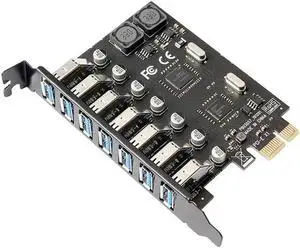 Gadget WISDUM 7 Ports PCI-E to USB 3.0 HUB PCI Express Expansion Card Adapter 5Gbps for Motherboard Gadget WISDUM 7 Ports PCI-E to USB 3.0 HUB PCI Express Expansion Card Adapter 5Gbps for Motherboard