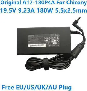 Gadget WISDUM Chicony 19.5V 9.23A 180W Charger A17-180P4A AC Power Adapter For CLEVO P950HR N850HP6 GS63VR GE72VR GS65 A15-180P1A Gadget WISDUM Chicony 19.5V 9.23A 180W Charger A17-180P4A AC Power Adapter For CLEVO P950HR N850HP6 GS63VR GE72VR GS65 A15-180P1A