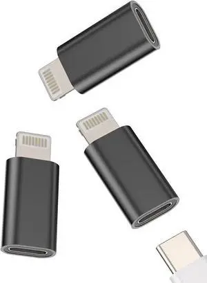 WISDUM USB C Female to Lightning Male Adapter Type-C Charging Cable Accessories(3pack) for 14 13 12 11 Pro Max Mini Xs Se 7 X Xr 8 Plus Air Converter Charger Port Cord Data Sync Connector WISDUM USB C Female to Lightning Male Adapter Type-C Charging Cable Accessories(3pack) for 14 13 12 11 Pro Max Mini Xs Se 7 X Xr 8 Plus Air Converter Charger Port Cord Data Sync Connector