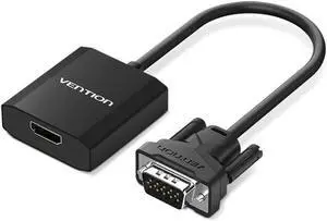 WISDUM VGA to HDMI Adapter ,1080P Analog to Digital Video Audio Converter Male to Female with Audio and Micro USB Charging Cable VGA Adapter for PC Laptop to HDTV Projector WISDUM VGA to HDMI Adapter ,1080P Analog to Digital Video Audio Converter Male to Female with Audio and Micro USB Charging Cable VGA Adapter for PC Laptop to HDTV Projector