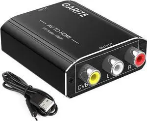 WISDUM RCA to HDMI Adapter AV to HDMI Converter Aluminum RCA to HDMI Converter 1080P Composite CVBS Video Analog to HDMI Converter for Smart TV NES PS2 Wii N64 VHS DVD Player Support PAL/NTSC WISDUM RCA to HDMI Adapter AV to HDMI Converter Aluminum RCA to HDMI Converter 1080P Composite CVBS Video Analog to HDMI Converter for Smart TV NES PS2 Wii N64 VHS DVD Player Support PAL/NTSC