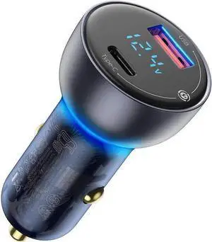 WISDUM USB C Car Charger Adapter, 65W PPS QC PD 3.0 Super Fast & Metal Car Laptop Charger with LED Display Compatible with , , 13/12 Pro/Max/12 Mini/11, Pro - CCKX WISDUM USB C Car Charger Adapter, 65W PPS QC PD 3.0 Super Fast & Metal Car Laptop Charger with LED Display Compatible with , , 13/12 Pro/Max/12 Mini/11, Pro - CCKX
