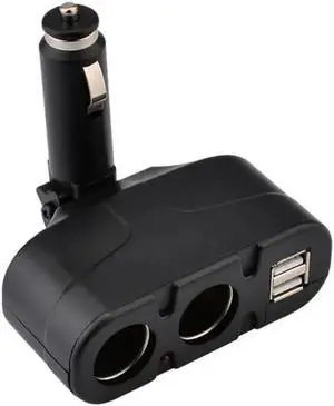 WISDUM DC 12V 60W Car Cigarette Lighter 2 Way Dual USB Adapter Charger Plug 90 Degree Foldable for Car SUV Off-road Vehicle WISDUM DC 12V 60W Car Cigarette Lighter 2 Way Dual USB Adapter Charger Plug 90 Degree Foldable for Car SUV Off-road Vehicle