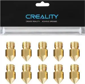 WISDUM Creality Official Ender 3 0.4mm Nozzles 10 PCS, Brass 3D Printer Nozzles for Ender 3 V2/Ender 3 Pro/Ender 3 Max/Ender 5 Series and Sermoon D1 WISDUM Creality Official Ender 3 0.4mm Nozzles 10 PCS, Brass 3D Printer Nozzles for Ender 3 V2/Ender 3 Pro/Ender 3 Max/Ender 5 Series and Sermoon D1