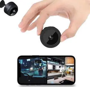 WISDUM Mini Spy Camera Wireless WiFi Spy Camera Hidden Camera Small Camera Spy Cameras with Night Vision and Motion Detection Home Security Indoor/Outdoor Nanny Cam for pet WISDUM Mini Spy Camera Wireless WiFi Spy Camera Hidden Camera Small Camera Spy Cameras with Night Vision and Motion Detection Home Security Indoor/Outdoor Nanny Cam for pet
