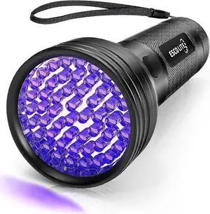 WISDUM Escolite UV Flashlight Black Light 51 LED 395 nM Ultraviolet Blacklight Detector for Dog Urine Pet Stains and Bed Bug WISDUM Escolite UV Flashlight Black Light 51 LED 395 nM Ultraviolet Blacklight Detector for Dog Urine Pet Stains and Bed Bug