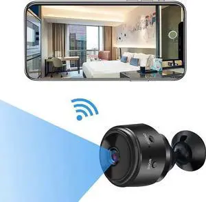 WISDUM Wireless Security Camera WiFi 1080P HD Battery Operated Home Camera Indoor Mini Camera with Night Vision Remote App Control for Home Elderly Baby Pet WISDUM Wireless Security Camera WiFi 1080P HD Battery Operated Home Camera Indoor Mini Camera with Night Vision Remote App Control for Home Elderly Baby Pet