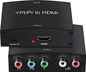 WISDUM Component to HDMI Adapter, YPbPr to HDMI Coverter + R/L, NEWCARE Component 5RCA RGB to HDMI Converter Adapter, Supports 1080P Video Audio Converter Adapter for DVD PSP to HDTV Monitor WISDUM Component to HDMI Adapter, YPbPr to HDMI Coverter + R/L, NEWCARE Component 5RCA RGB to HDMI Converter Adapter, Supports 1080P Video Audio Converter Adapter for DVD PSP to HDTV Monitor