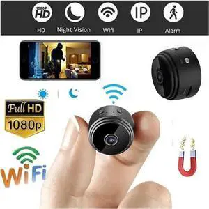 WISDUM Mini 1080p HD Wireless Magnetic Security Camera with Sound, Spy Camera Hidden Camera, Nanny Cam with Phone App and Night Vision Motion Detection, for Office and Home Security WISDUM Mini 1080p HD Wireless Magnetic Security Camera with Sound, Spy Camera Hidden Camera, Nanny Cam with Phone App and Night Vision Motion Detection, for Office and Home Security