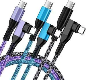 WISDUM Android Phone Power Cord Charger Cable USB Type C to C 60W 3 Pack 6ft 90 Degree Fast Charging for Galaxy A54 A14 5G A13 A24 A23 S23 S22 A34 S21 FE A53 A03s Z Fold 4 Flip 4 S20 S10 S9 WISDUM Android Phone Power Cord Charger Cable USB Type C to C 60W 3 Pack 6ft 90 Degree Fast Charging for Galaxy A54 A14 5G A13 A24 A23 S23 S22 A34 S21 FE A53 A03s Z Fold 4 Flip 4 S20 S10 S9