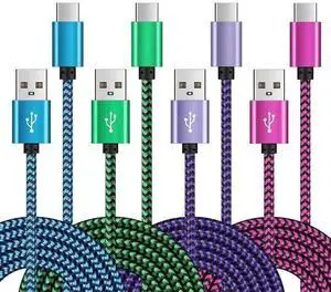 WISDUM 6FT Fast Cable for Galaxy A36 A26 5G, Phone Charger Power Cord Charging Wire for S25 Plus Ultra S25+ S24 S23 S23+ Plus Ultra S22 S21 S20 FE S10, 4Pack USB A to Type C Cable WISDUM 6FT Fast Cable for Galaxy A36 A26 5G, Phone Charger Power Cord Charging Wire for S25 Plus Ultra S25+ S24 S23 S23+ Plus Ultra S22 S21 S20 FE S10, 4Pack USB A to Type C Cable