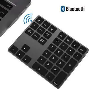WISDUM Mini Numeric Keyboard Wireless Bluetooth Keypad 34keys Calculator Keyboard Rechargeable Keypads for Windows/ iOS/Android For PC Number Pad Mini WISDUM Mini Numeric Keyboard Wireless Bluetooth Keypad 34keys Calculator Keyboard Rechargeable Keypads for Windows/ iOS/Android For PC Number Pad Mini