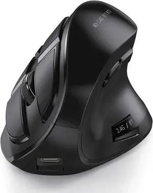 WISDUM seenda Ergonomic Mouse, Wireless Vertical Mouse - Rechargeable Optical Mice for Multi-Purpose (Bluetooth 5.0 + Bluetooth 3.0 + USB Connection) Compatible Mac and Windows Computers - Black WISDUM seenda Ergonomic Mouse, Wireless Vertical Mouse - Rechargeable Optical Mice for Multi-Purpose (Bluetooth 5.0 + Bluetooth 3.0 + USB Connection) Compatible Mac and Windows Computers - Black