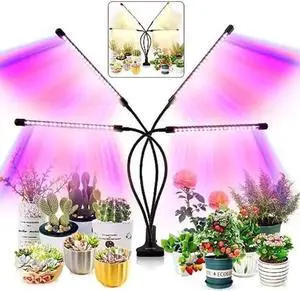 WISDUM LEOTER Grow Light for Indoor Plants - Upgraded Version 80 LED Lamps with Full Spectrum & Red Blue Spectrum, 3/9/12H Timer, 10 Dimmable Level, Adjustable Gooseneck,3 Switch Modes WISDUM LEOTER Grow Light for Indoor Plants - Upgraded Version 80 LED Lamps with Full Spectrum & Red Blue Spectrum, 3/9/12H Timer, 10 Dimmable Level, Adjustable Gooseneck,3 Switch Modes