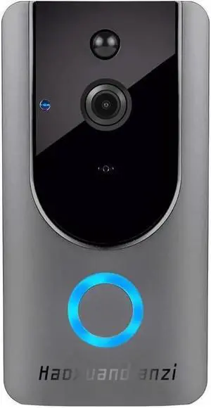 WISDUM Smart Wireless Video Doorbell Camera WiFi with Motion Detector, Doorbell Security Camera, 2.4GHz WiFi, Free Cloud Storage, Night Vision, Two-Way Audio, Real-time Video, for iOS & Android WISDUM Smart Wireless Video Doorbell Camera WiFi with Motion Detector, Doorbell Security Camera, 2.4GHz WiFi, Free Cloud Storage, Night Vision, Two-Way Audio, Real-time Video, for iOS & Android
