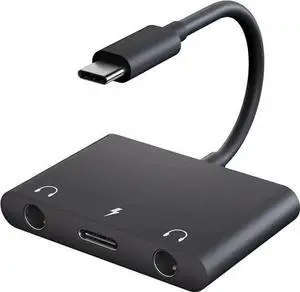 WISDUM UWECAN USB C Headphone Adapter,3 in 1 USBC to 3.5mm Dual Headphone Jack Adapter for Stereo,USB-C Audio Adapter with Type-c Fast Charging Port,Headphone Splitter Compatible Pro,,Google,etc WISDUM UWECAN USB C Headphone Adapter,3 in 1 USBC to 3.5mm Dual Headphone Jack Adapter for Stereo,USB-C Audio Adapter with Type-c Fast Charging Port,Headphone Splitter Compatible Pro,,Google,etc