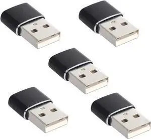 WISDUM USB C to USB Adapter 5pcs/lot USB C Female to USB Male Adapter USB Type C to USB A Cable Connector Black WISDUM USB C to USB Adapter 5pcs/lot USB C Female to USB Male Adapter USB Type C to USB A Cable Connector Black